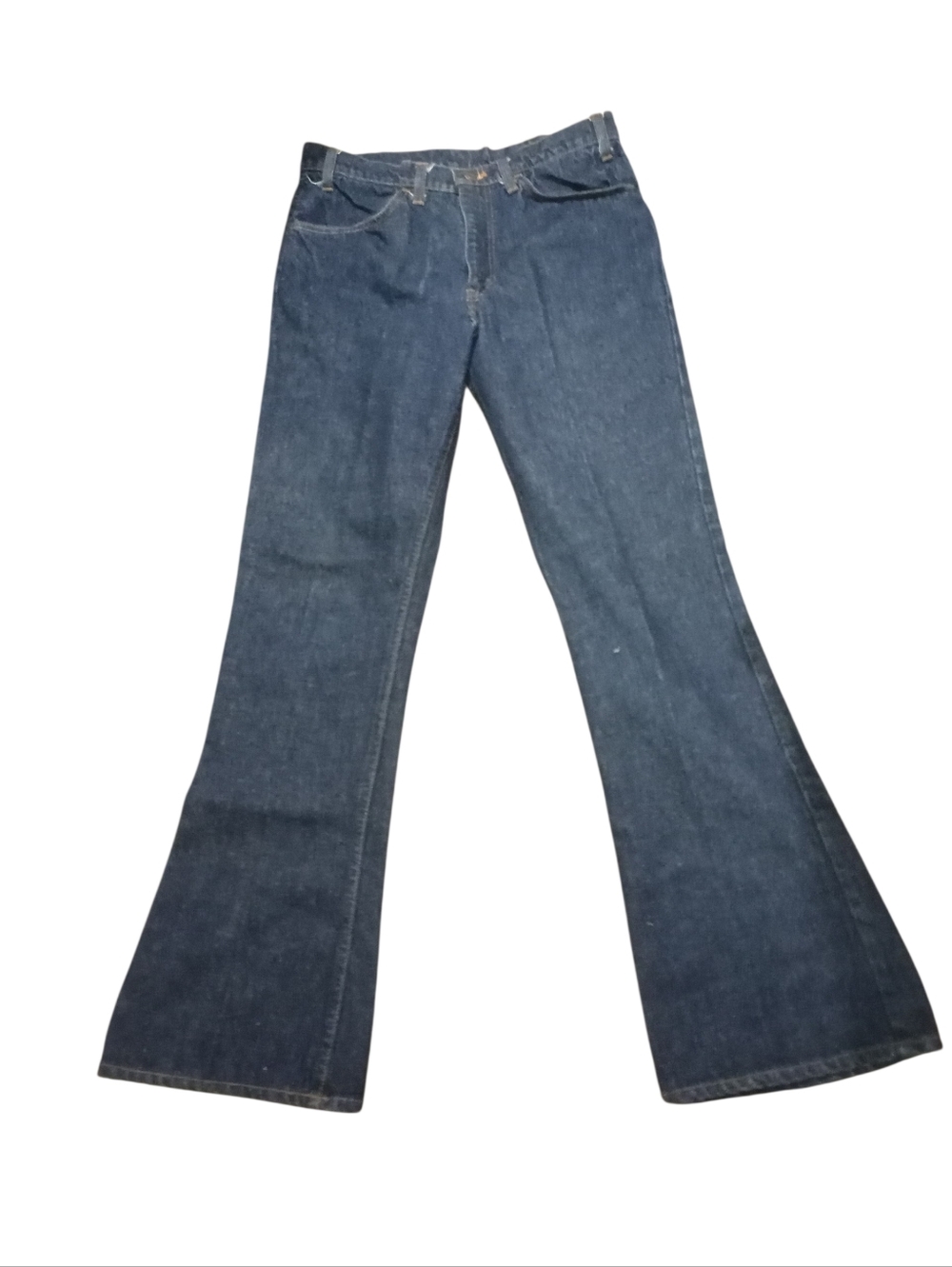 Vintage Men's Classic Dark Blue Flared Levi's Jeans, 32 x 33, NWOT